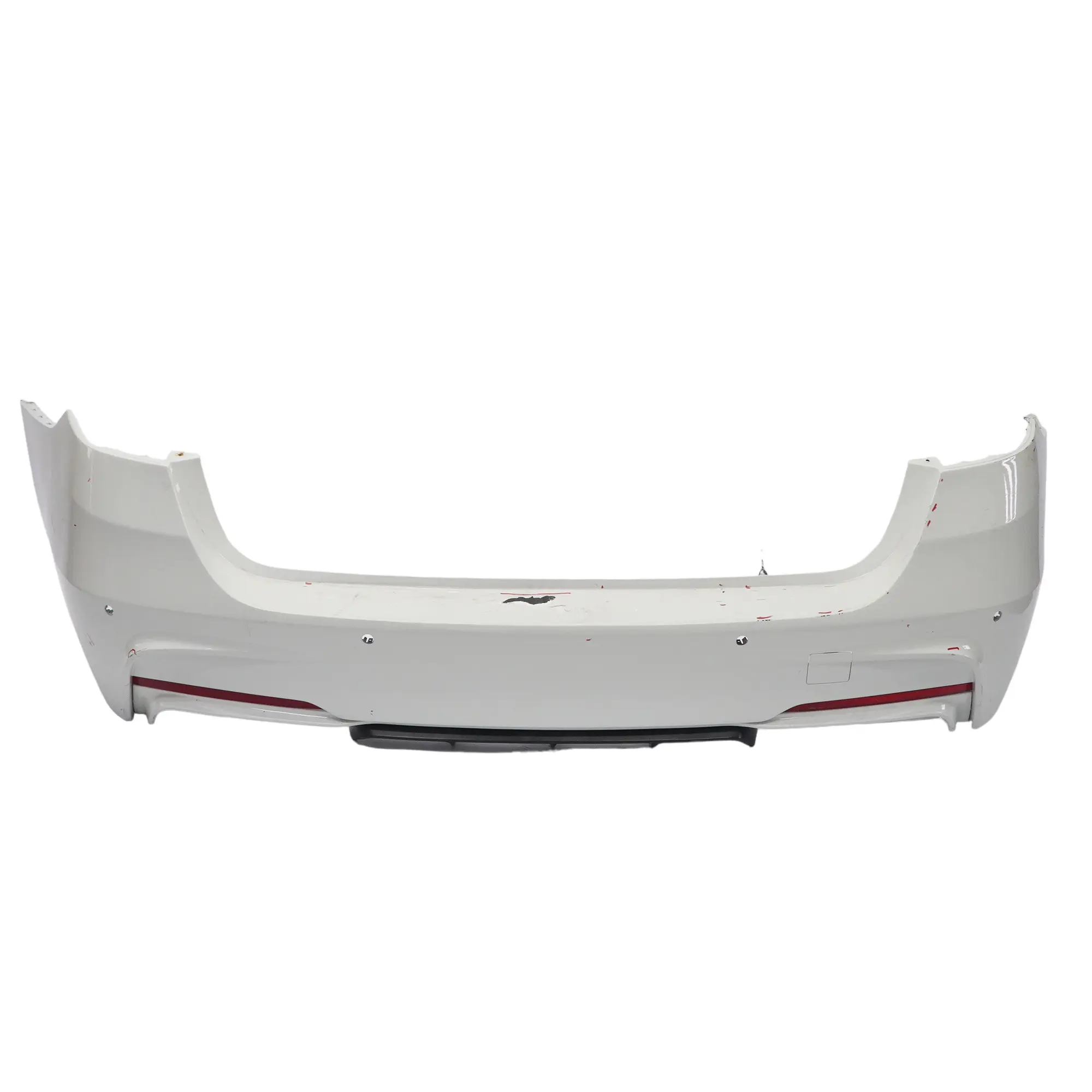 BMW F31 Touring M Sport Rear Bumper Trim Panel PDC Alpinweiss 3 White - 300