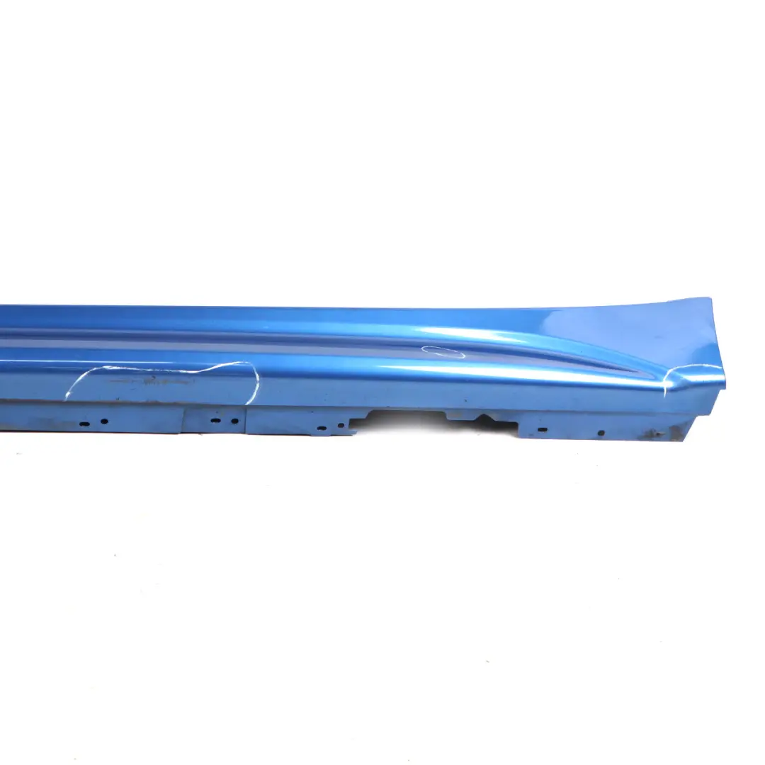 BMW F30 F31 Side Skirt M Sport Sill Strip Left N/S Estoril Blue Metallic - B45