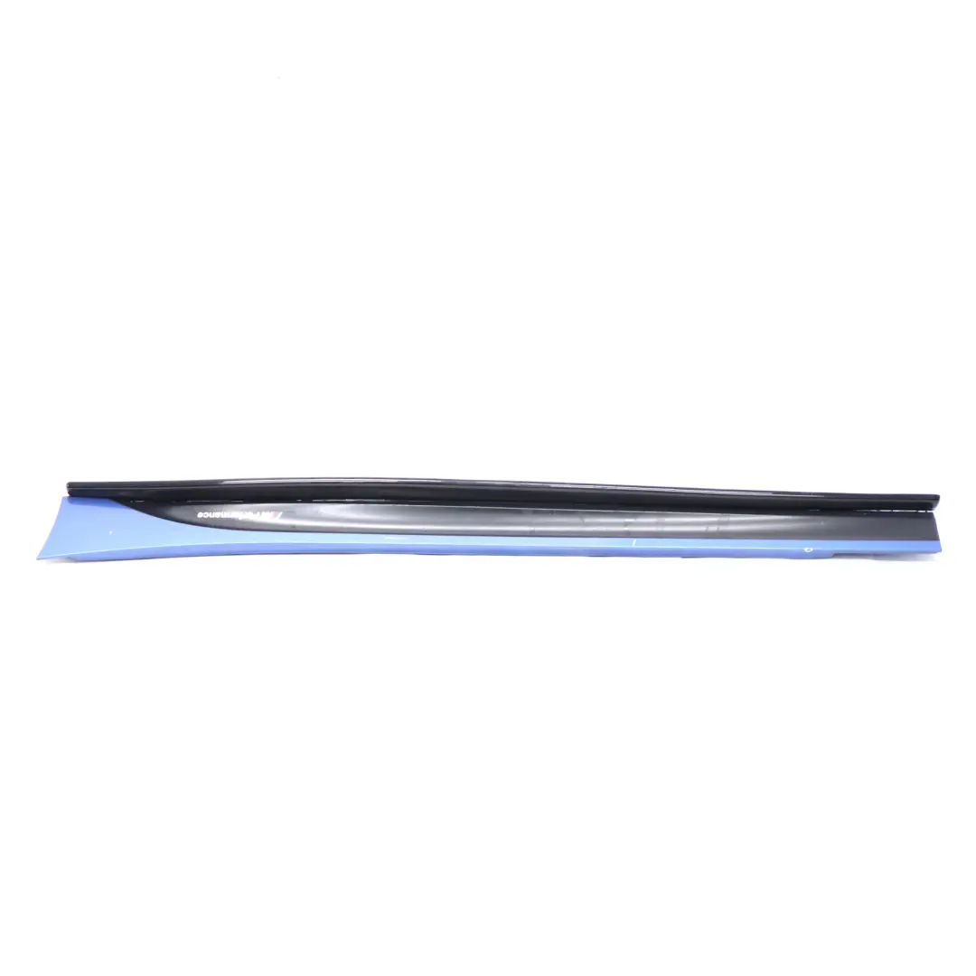 BMW F20 Side Skirt M Sport Sill Strip Left N/S Estorilblau Blue Metallic - B45