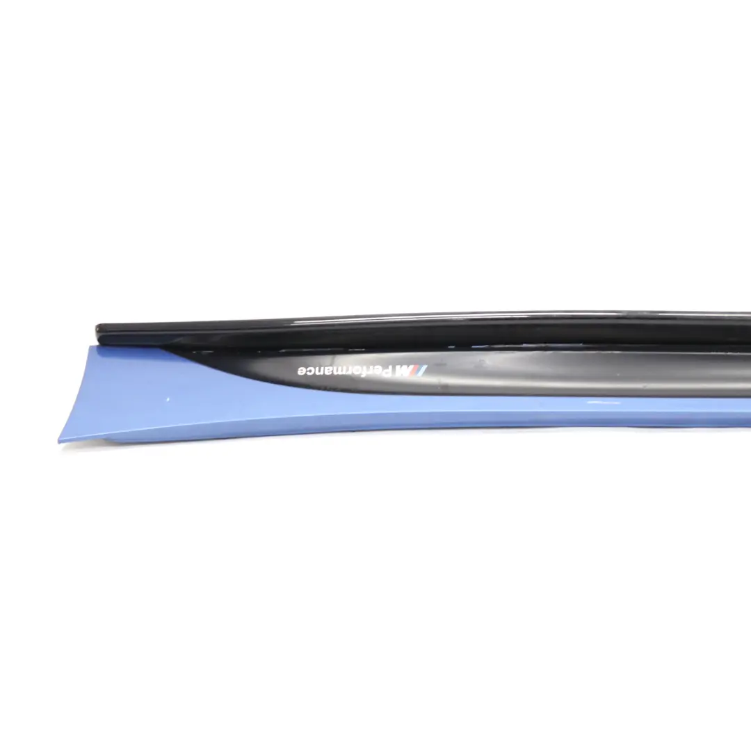 BMW F20 Side Skirt M Sport Sill Strip Left N/S Estorilblau Blue Metallic - B45