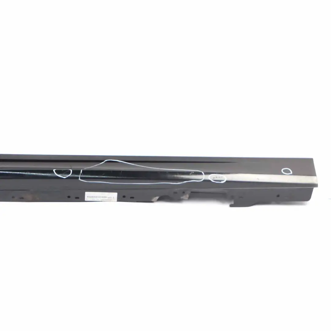 BMW F20 Side Skirt Cover M Sport Sill Strip Right O/S Black Sapphire - 475