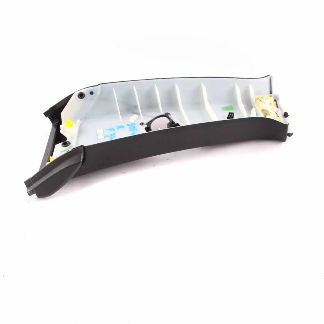 BMW F34 B Pillar Cover Column Top Trim Right O/S Covering Black 8056884