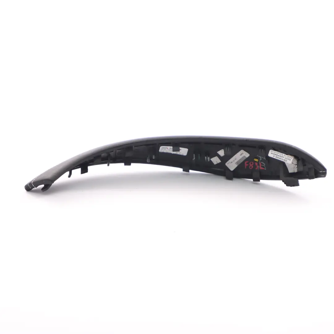 Tirador Puerta BMW F80 M3 F82 M4 Tapa Interior Cuero Izquierdo Negro Silverstone