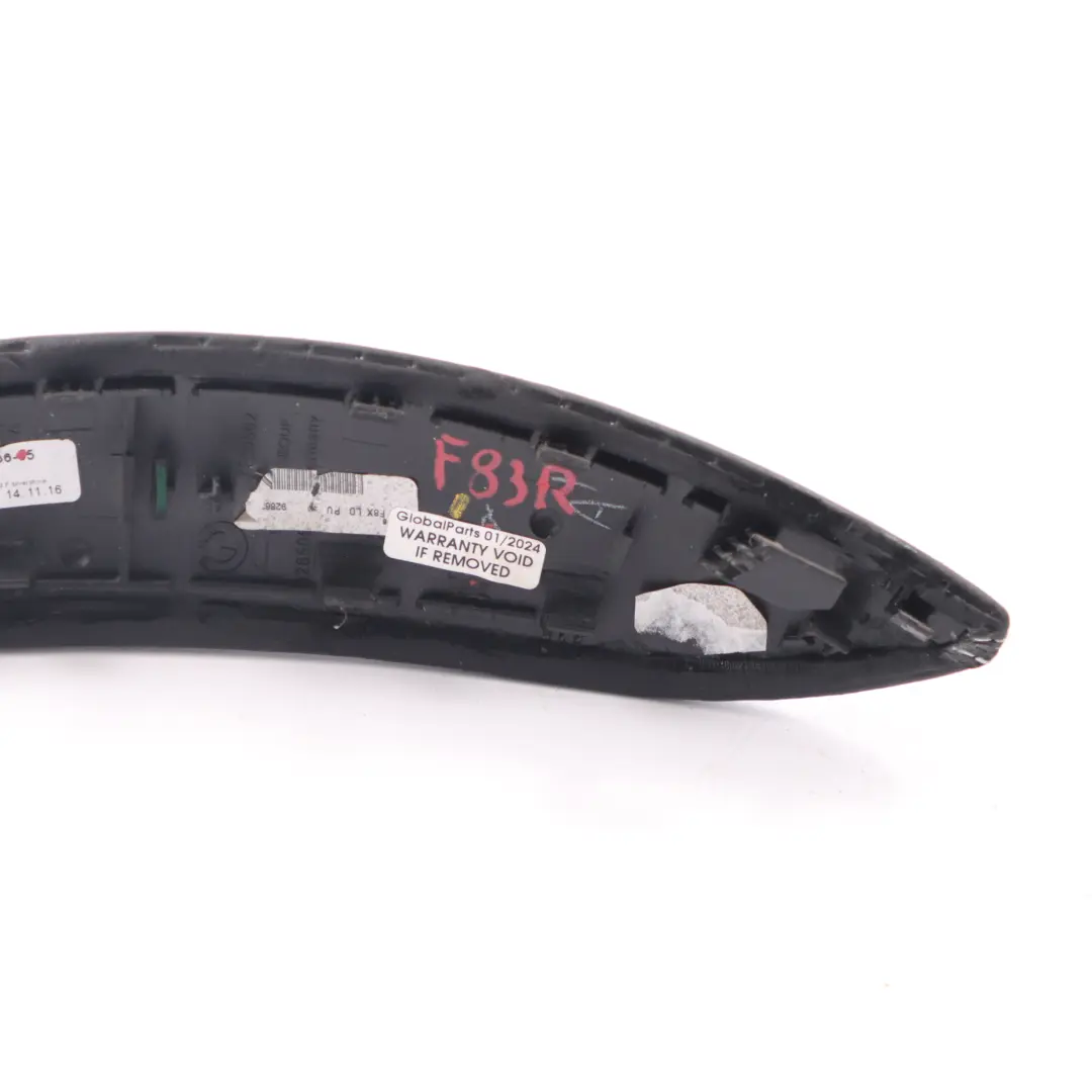 Tirador Puerta BMW F80 M3 F82 M4 Tapa Interior Cuero Derecho Negro Silverstone