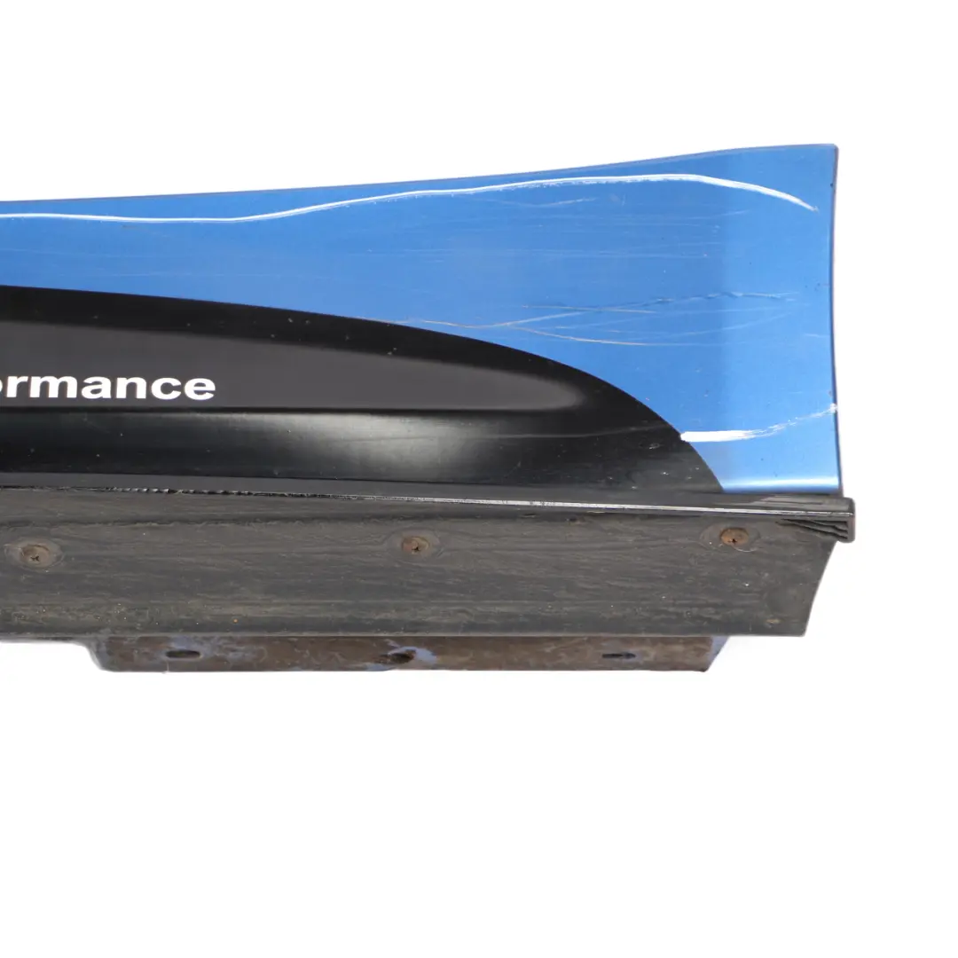 BMW F36 Side Skirt M Sport Sill Strip Left N/S Estoril Blue Metallic - B45