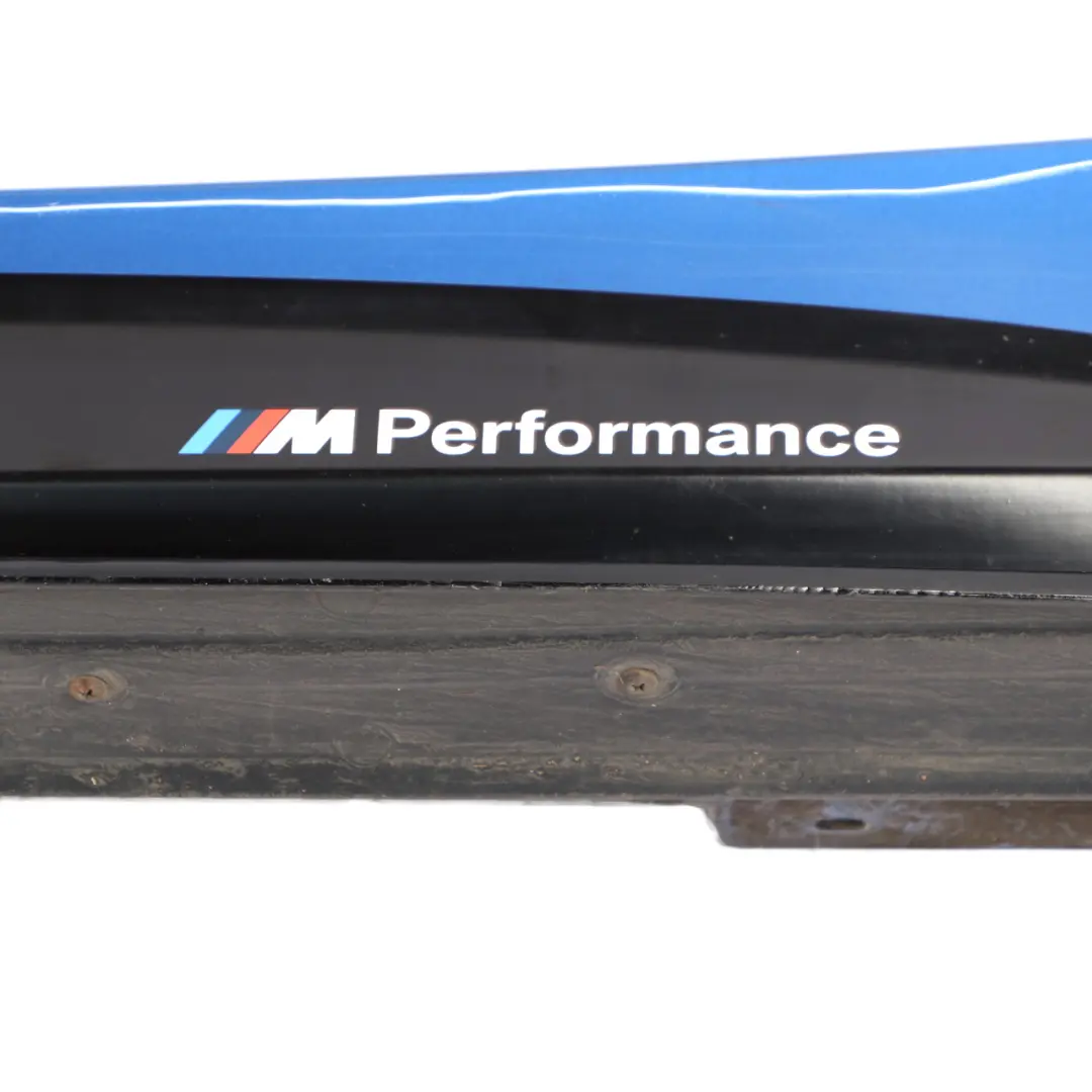 BMW F36 Side Skirt M Sport Sill Strip Left N/S Estoril Blue Metallic - B45