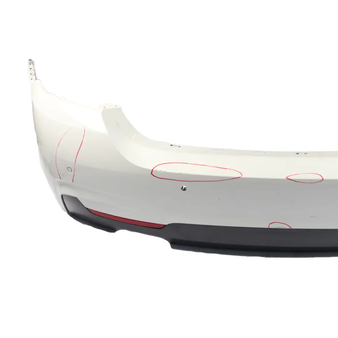 BMW F36 Rear Bumper M Sport Trim Panel PDC Alpinweiss 3 White - 300