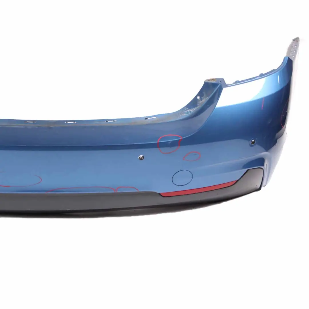 BMW F36 Rear Bumper M Sport Trim Panel PDC Estorilblau Estoril Blue - B45