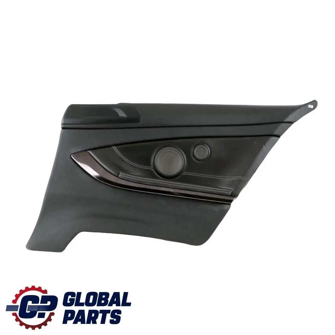 BMW 4 F82 M4 Trasero Derecho Hi-Fi Panel Lateral Forro Tarjeta Cuero Negro