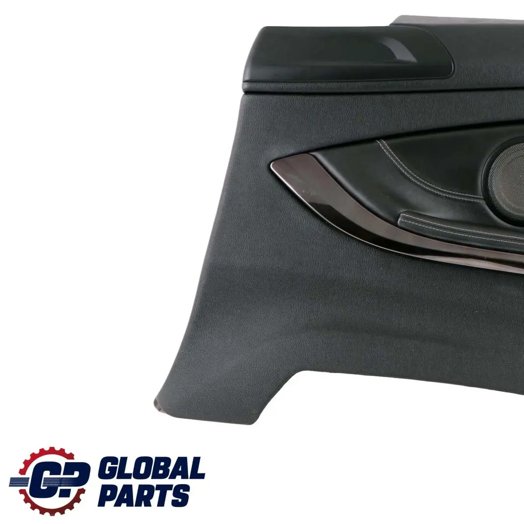 BMW 4 F82 M4 Trasero Derecho Hi-Fi Panel Lateral Forro Tarjeta Cuero Negro