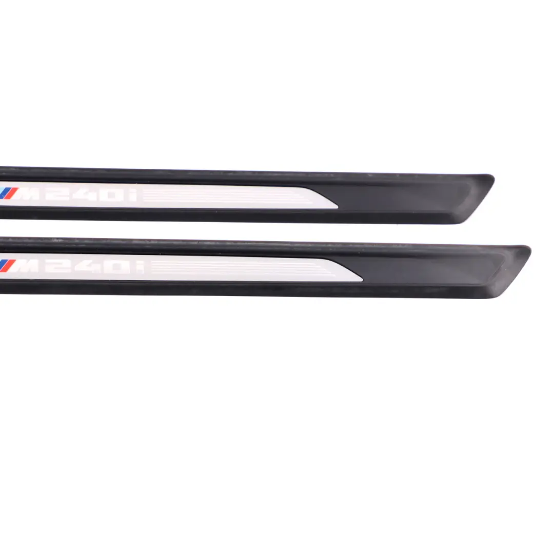 BMW F22 M240i Entrance Cover Front Door Left Right N/O/S Sill Plate Set 8937979