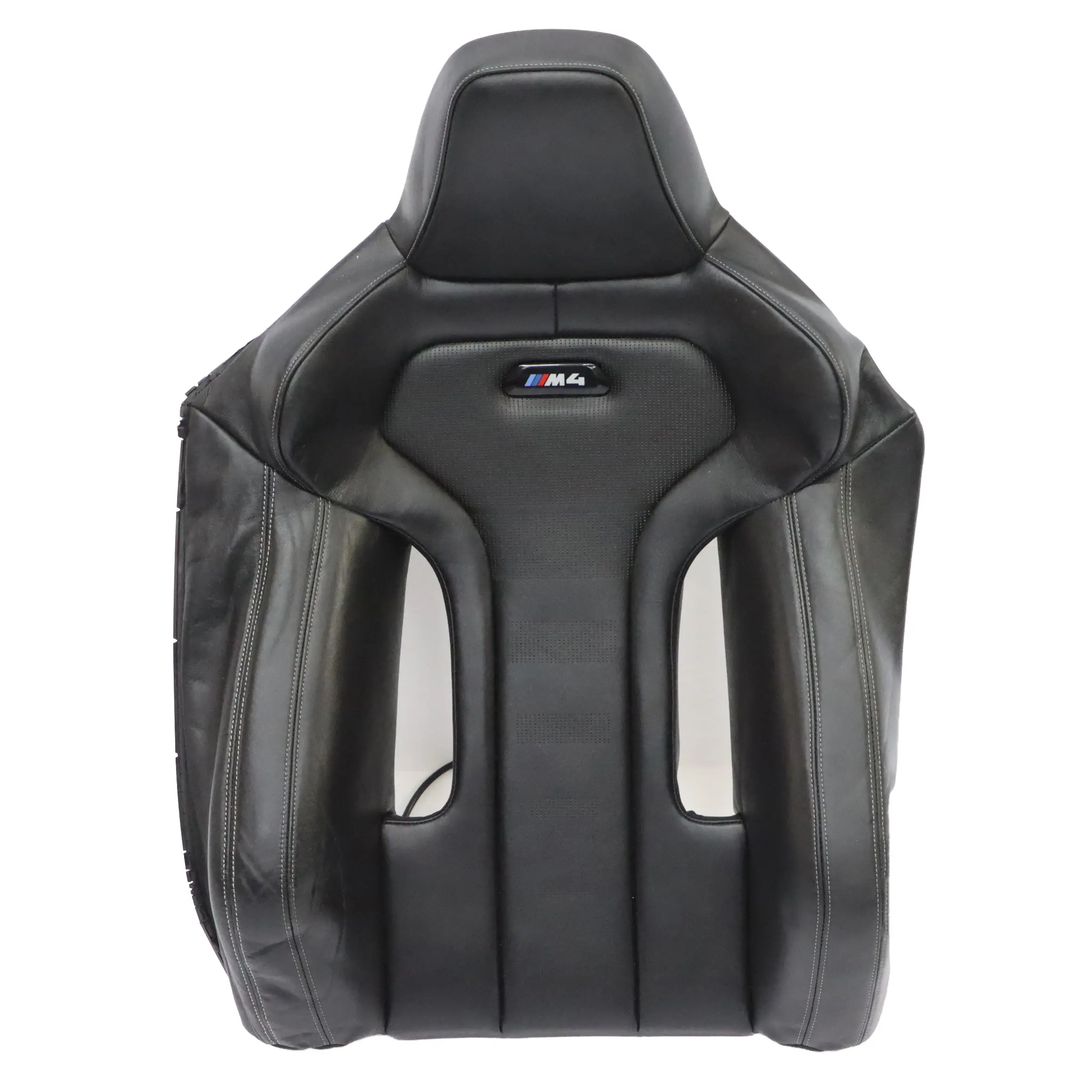 BMW F82 LCI M4 Competition Front Right O/S Seat Backrest Heated Black Leather