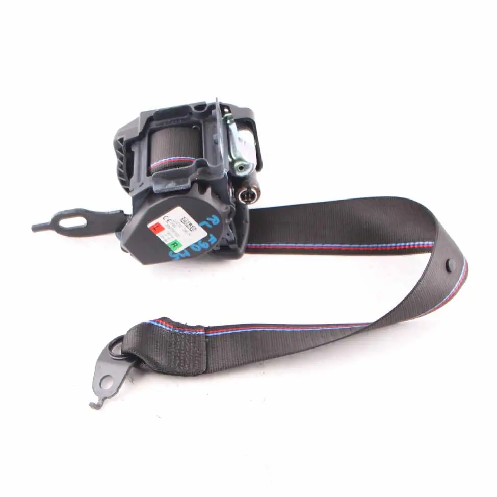 Seat Belt BMW G30 F90 M5 M Sport Rear Left N/S Upper Safety Belt Black 8092485