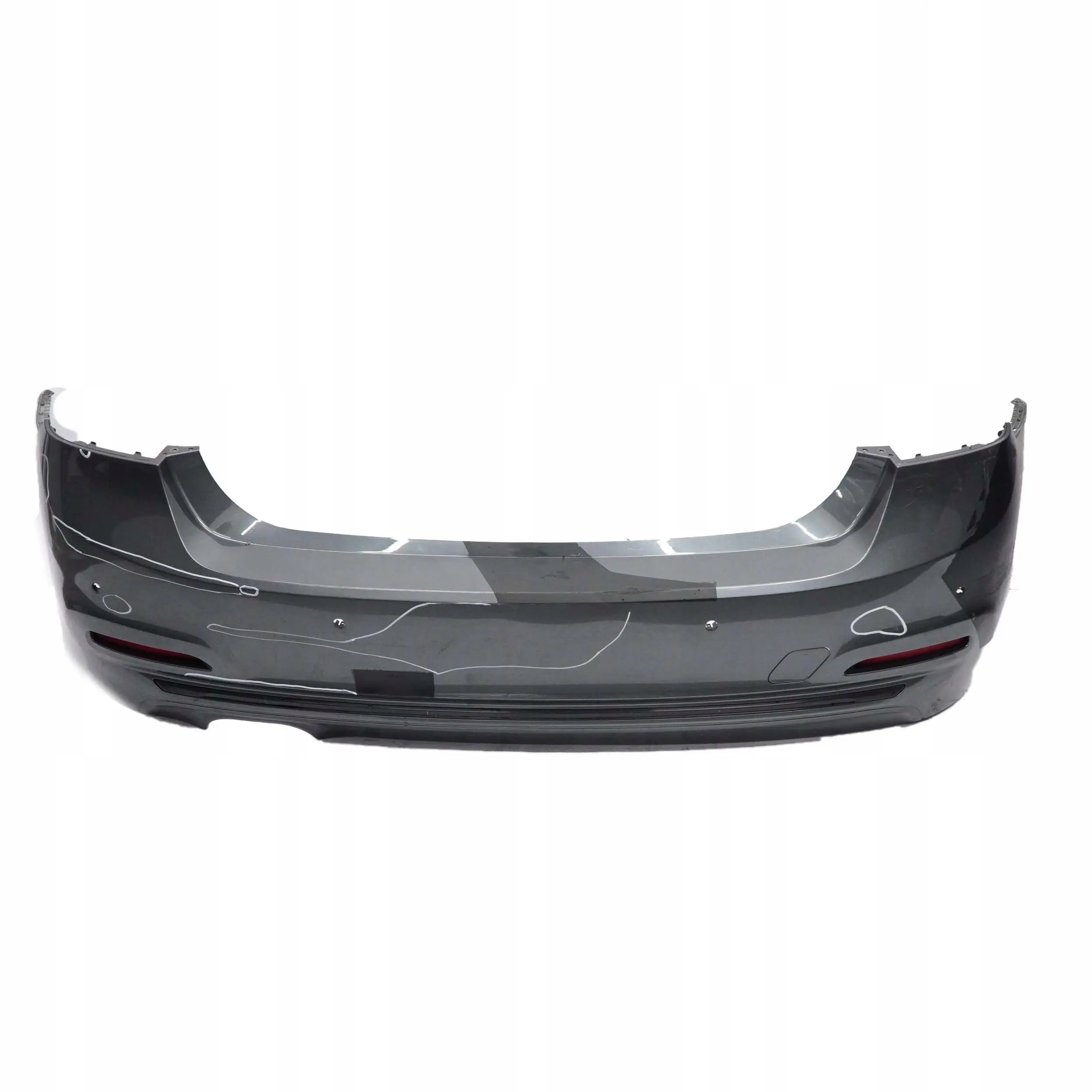 BMW 3 F30 LCI Sport Line Rear Bumper Trim Panel PDC Mineralgrau Grey - B39