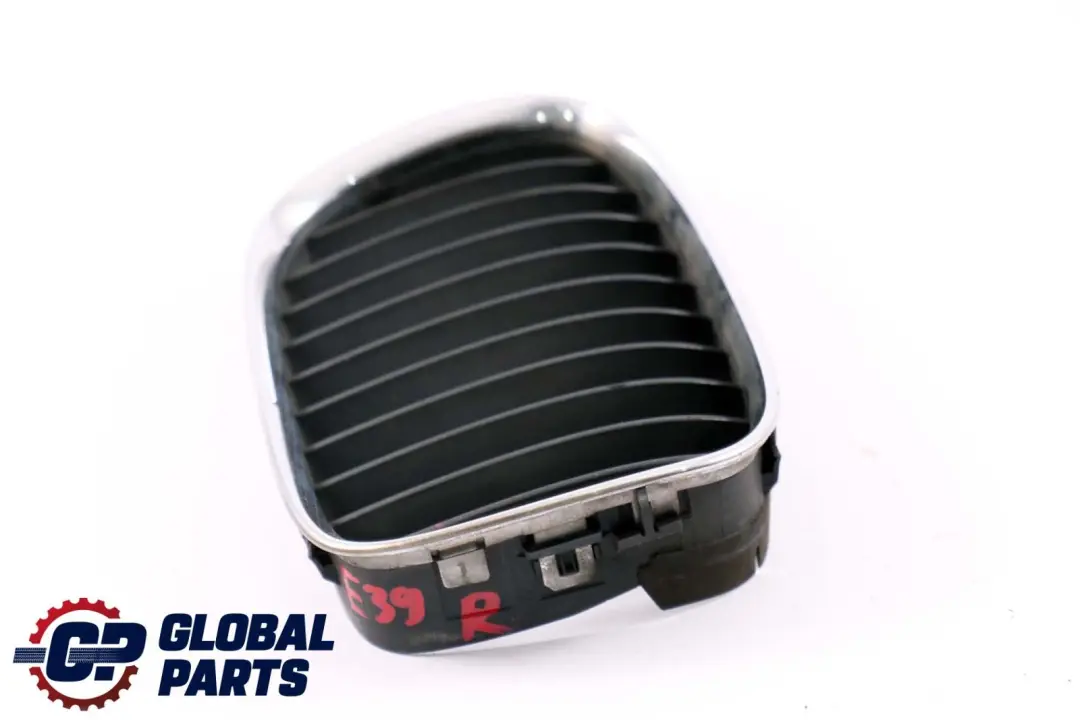 BMW E39 Pare-chocs avant Grille centrale Droite Noir Chromé 8159312