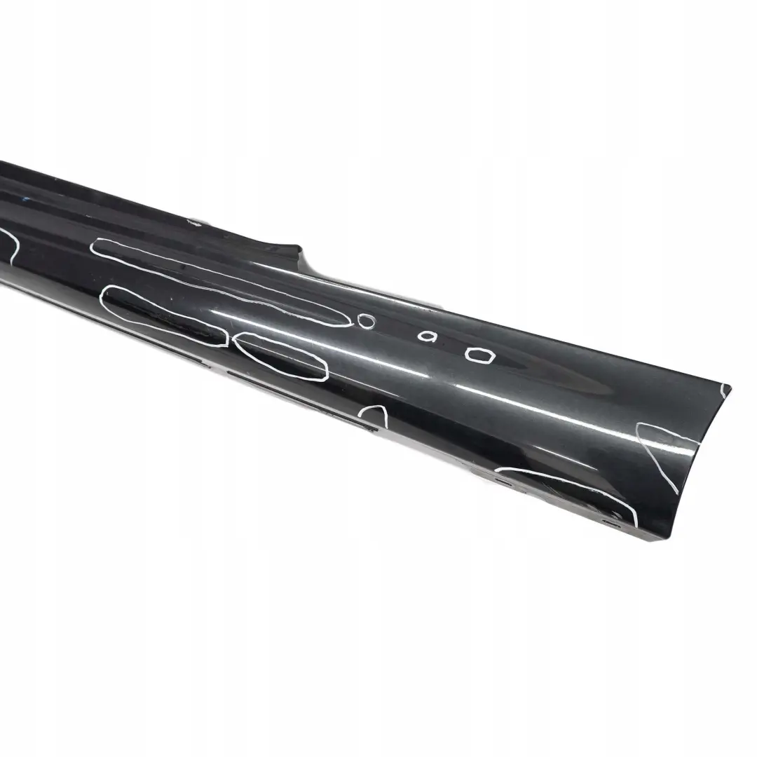 BMW 1 E81 E82 E88 2 M Sport Sill Strip Side Skirt Left N/S Black Sapphire - 475