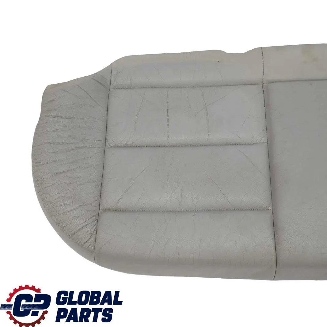 BMW 3 E36 Saloon Rear Seat Bench Couch Cover Light Grey Leather Montana