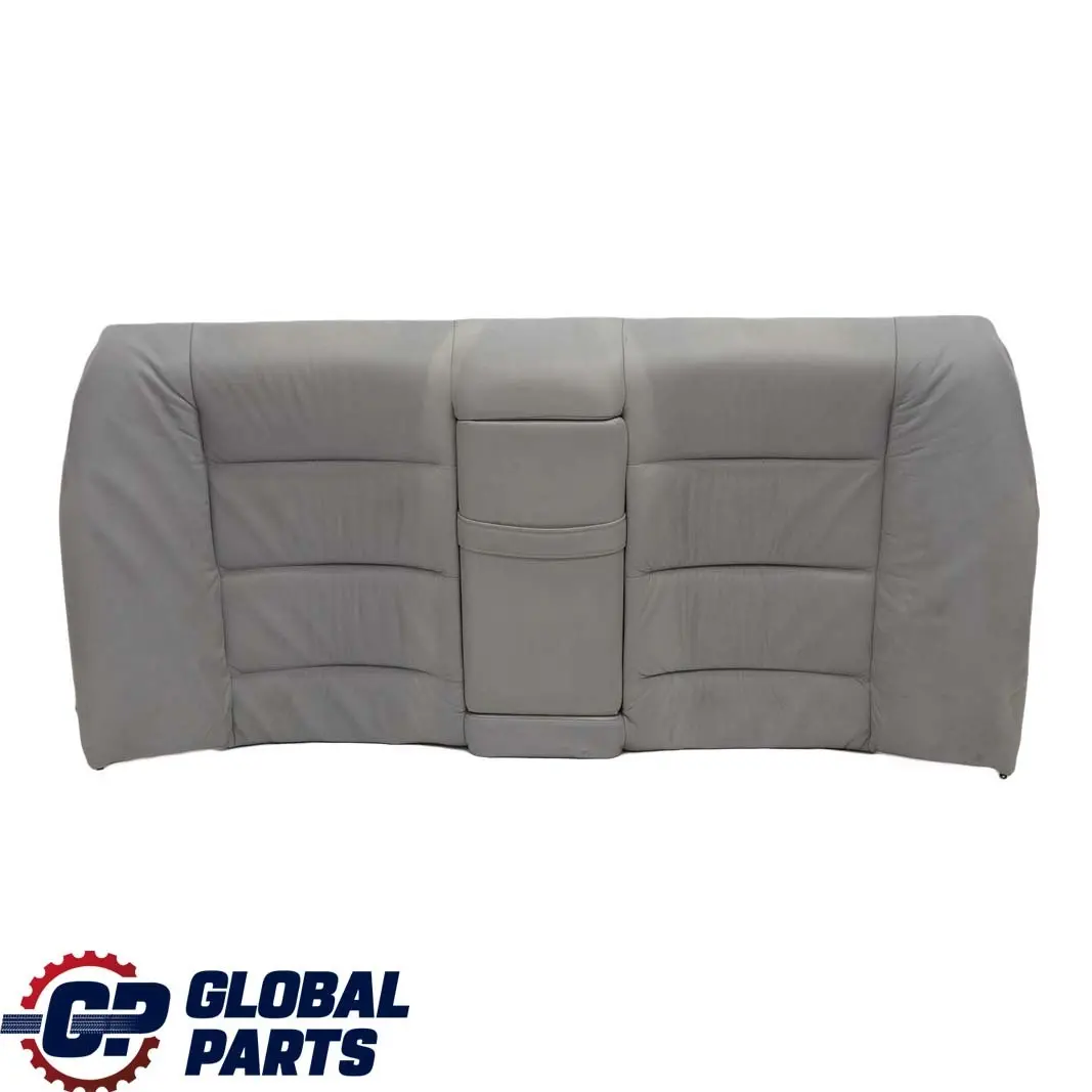 BMW 3 E36 Saloon Rear Seat Bench Backrest Cover Light Grey Leather Montana