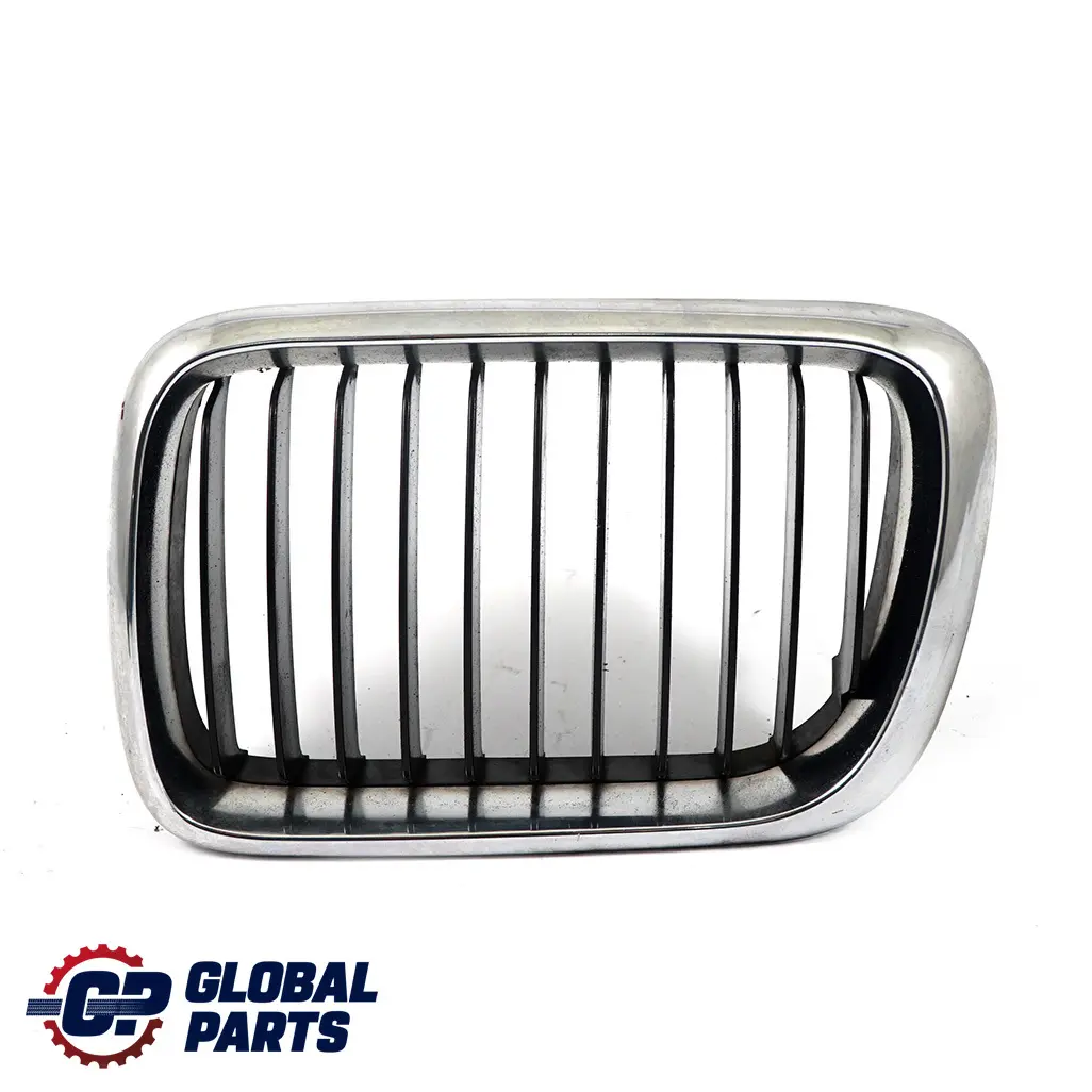 BMW 3 Series 1 E36 Front Bumper Upper Radiator Grille Left N/S Chrome 8195091