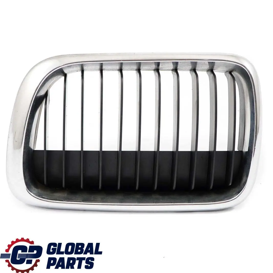 BMW 3 Series E36 Front Bumper Upper Radiator Grille Left N/S Chrome 8195091