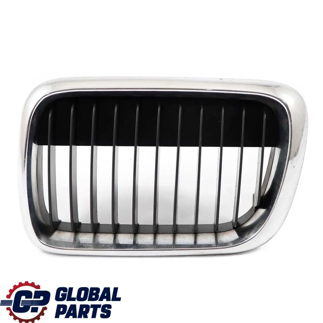 BMW E36 Front Bumper Upper Radiator Grille Left N/S Chrome 8195091