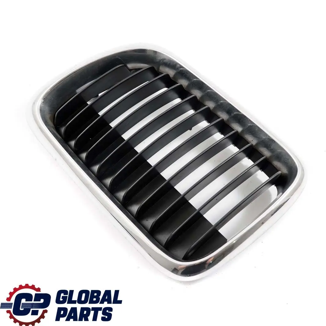 BMW E36 Front Bumper Upper Radiator Grille Left N/S Chrome 8195091