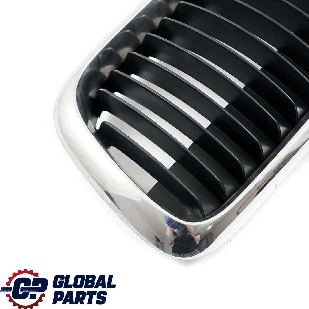 BMW E36 Front Bumper Upper Radiator Grille Left N/S Chrome 8195091