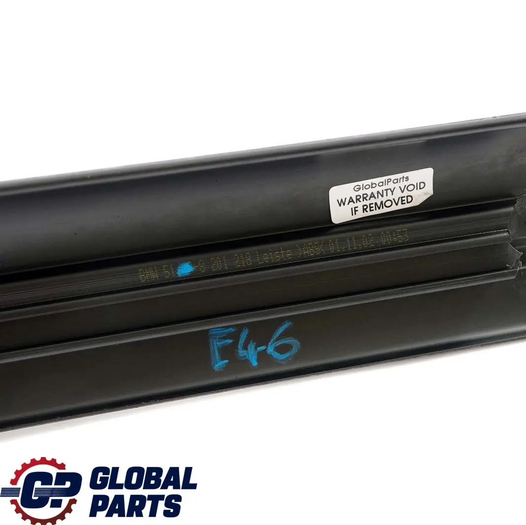 BMW E46 Touring Saloon Cover Strip Entrance Inner Front Black 8201218