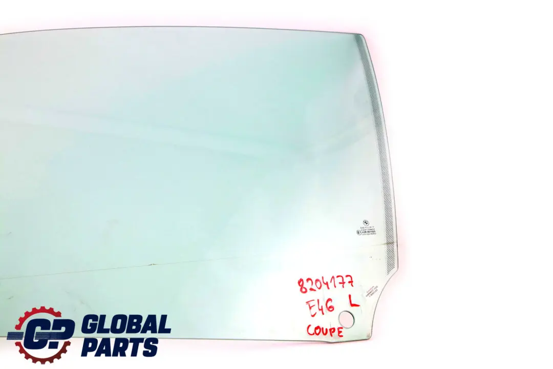 BMW 3 Series E46 Coupe Front Left Door N/S Side Window Glass Green AS2 8204177