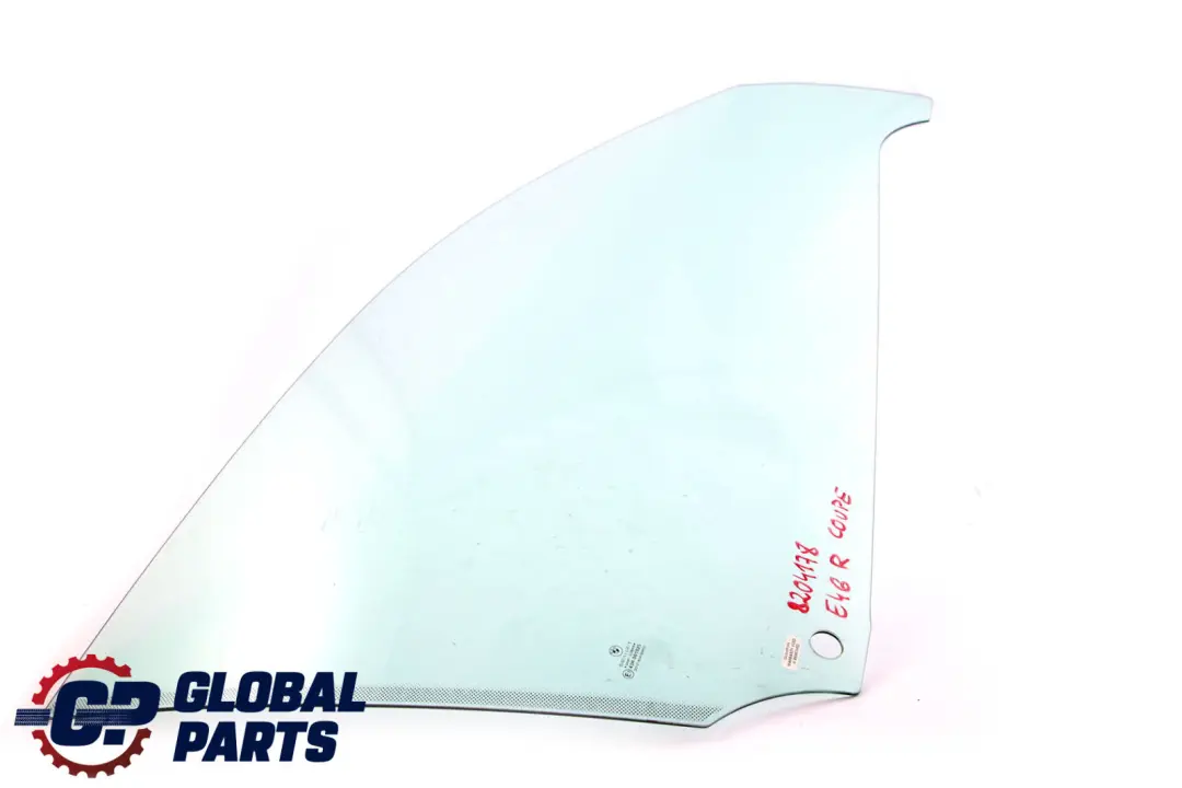 BMW E46 Coupe Front Right Door O/S Side Window Glass Green AS2 8204178