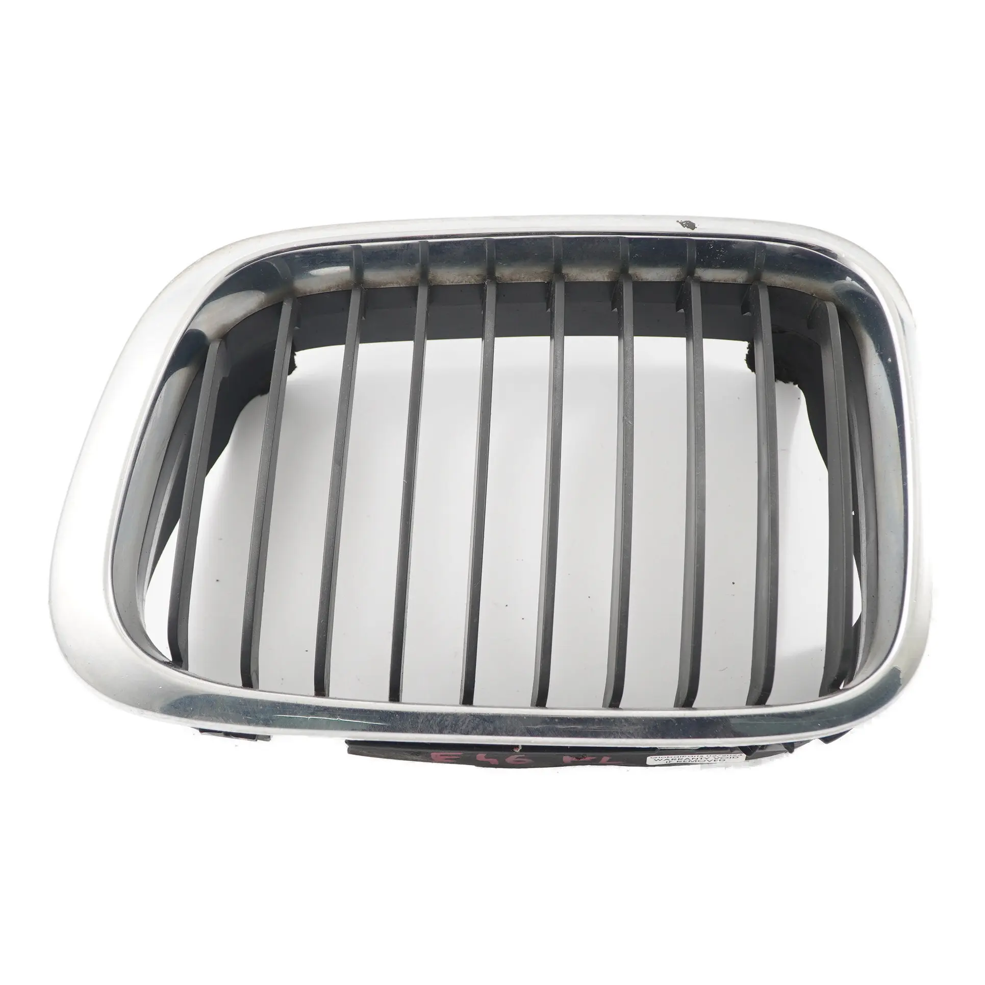 BMW 3 Series E46 Front Bumper Centre Grille Left N/S Chrome 8208489