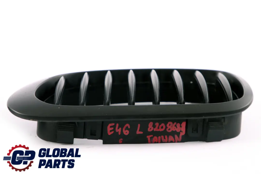 BMW 3 Series E46 Set Grille Frame Black Left Right O/N/S 8208685 8208686