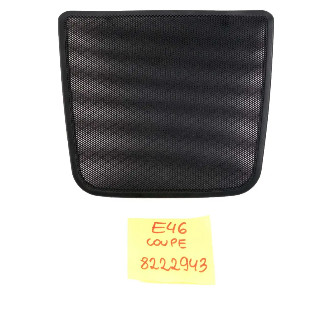 BMW E46 Cover Loudspeaker Rear Left Right Window Parcel Shelf Panel Black