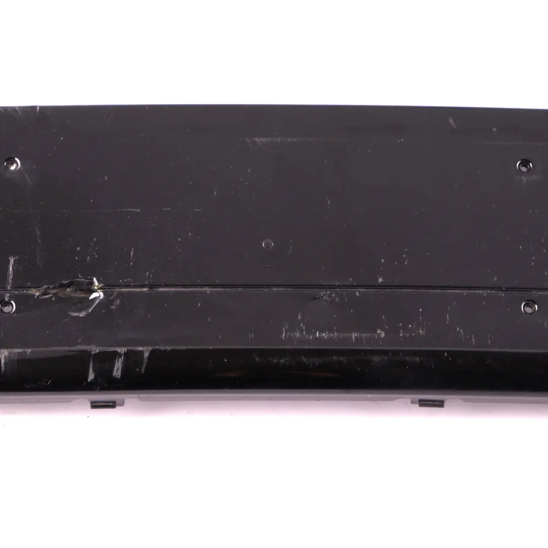 BMW 7 Series E65 E66 Front Bumper Licence Plate Base Black Sapphire 8223229