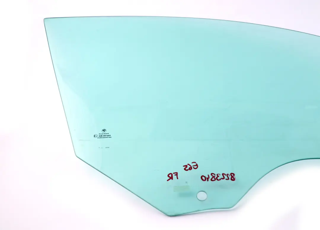 BMW 7 er E65 E66 Vorne Rechts Türseite Fensterglas Grün AS2 8223840