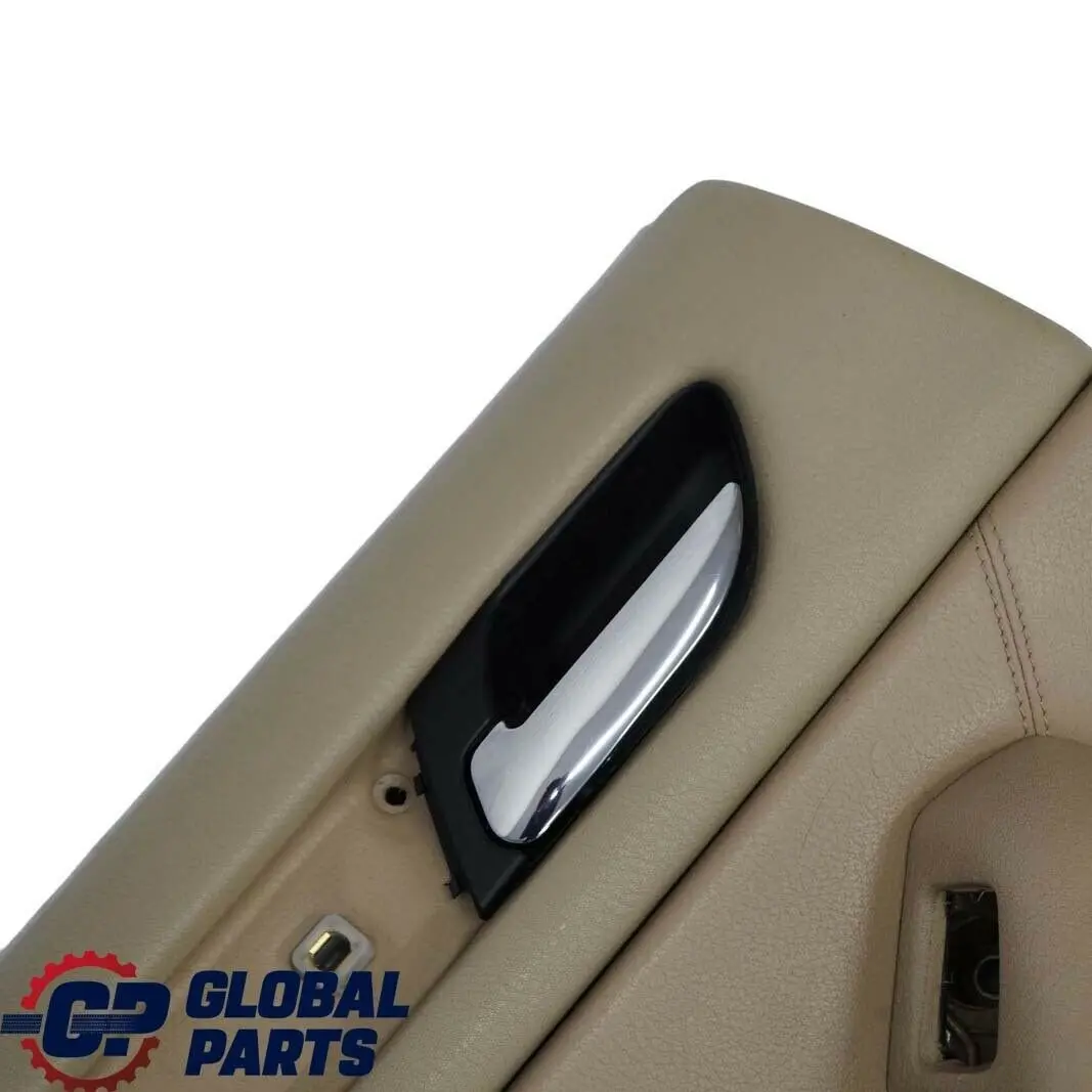 BMW 3 E46 Berlina Touring Panel Trasero Izquierdo Puerta Tarjeta Cuero Beige 