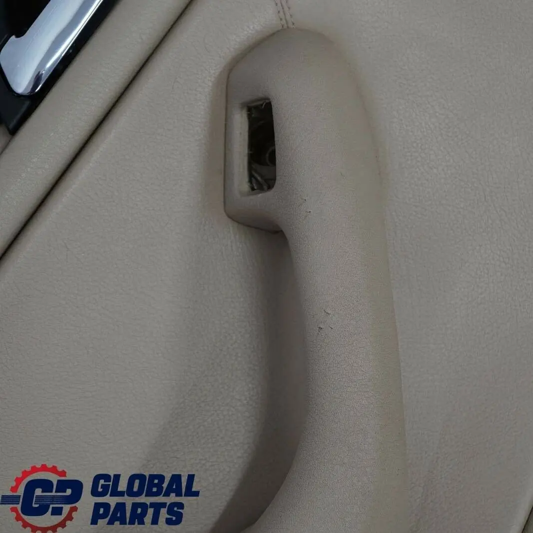 BMW 3 E46 Berlina Touring Panel Trasero Izquierdo Puerta Tarjeta Cuero Beige 