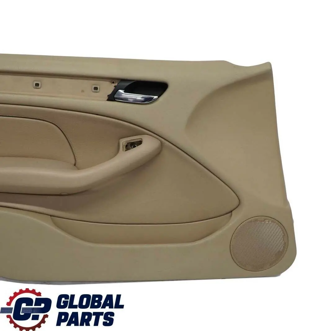 BMW 3 E46 Saloon Touring Front Left N/S Trim Panel Door Card Leather Beige