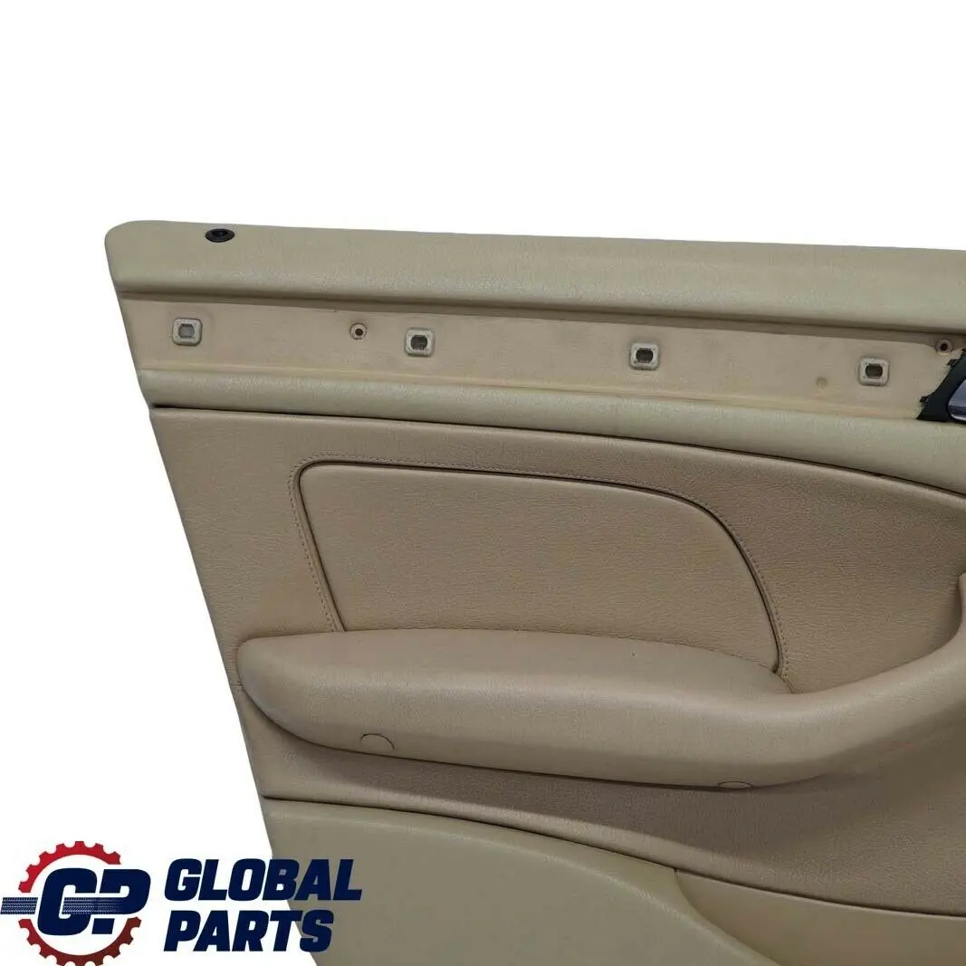 BMW 3 E46 Saloon Touring Front Left N/S Trim Panel Door Card Leather Beige