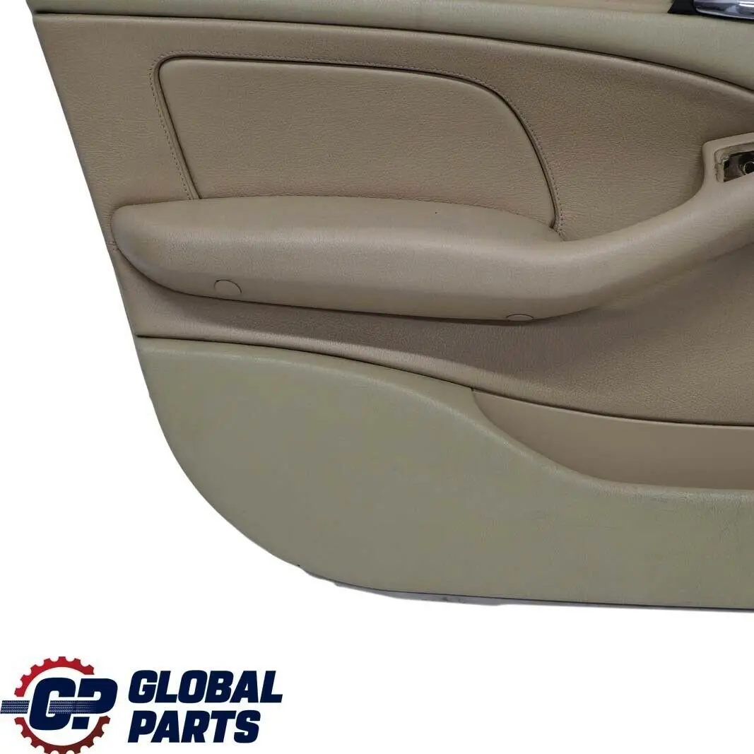 BMW 3 E46 Saloon Touring Front Left N/S Trim Panel Door Card Leather Beige