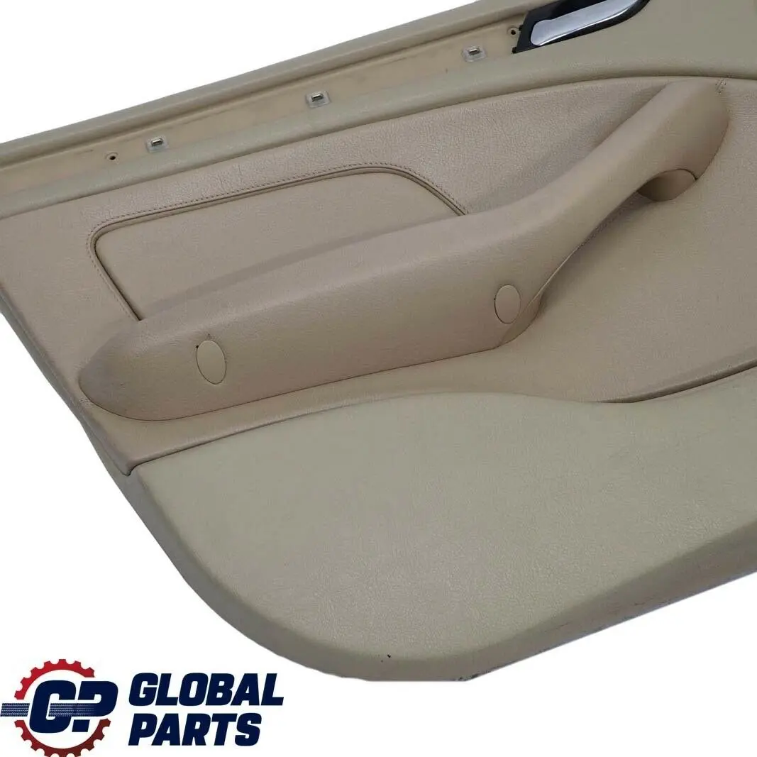 BMW 3 E46 Saloon Touring Front Left N/S Trim Panel Door Card Leather Beige