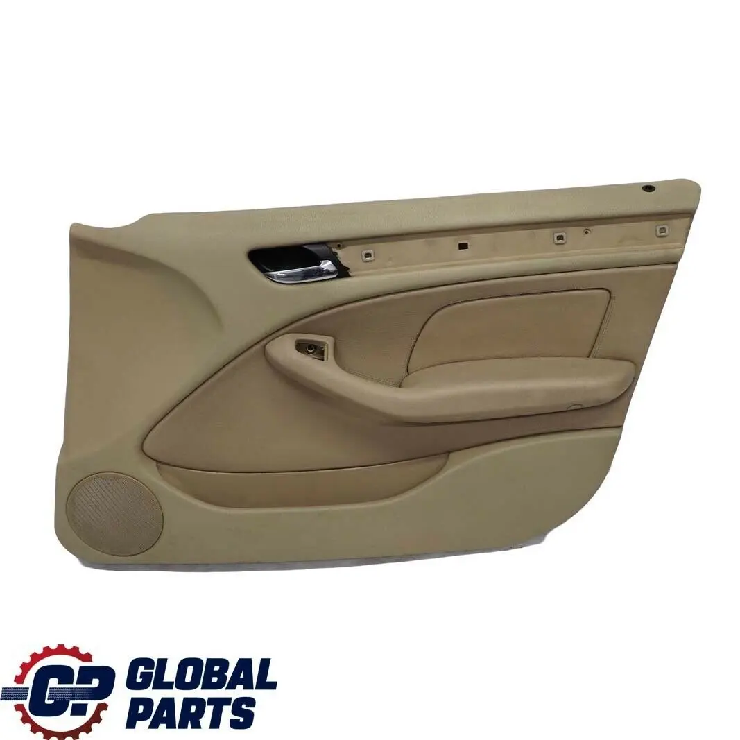 BMW E46 Berlina Touring Embellecedor Panel Puerta Delantera Derecha Cuero Beige