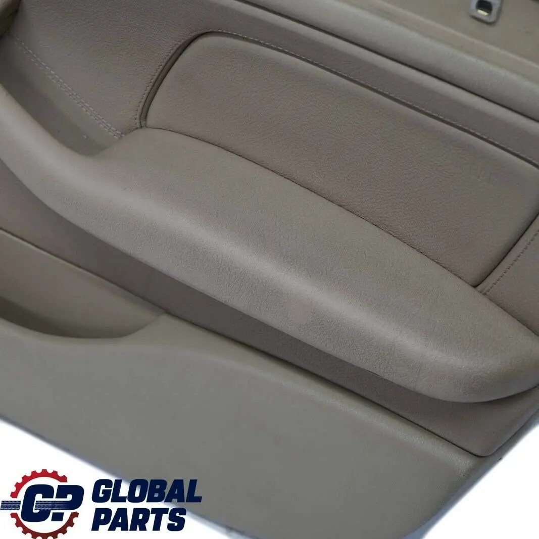 BMW E46 Berlina Touring Embellecedor Panel Puerta Delantera Derecha Cuero Beige