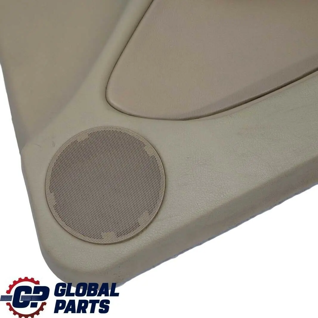 BMW E46 Berlina Touring Embellecedor Panel Puerta Delantera Derecha Cuero Beige