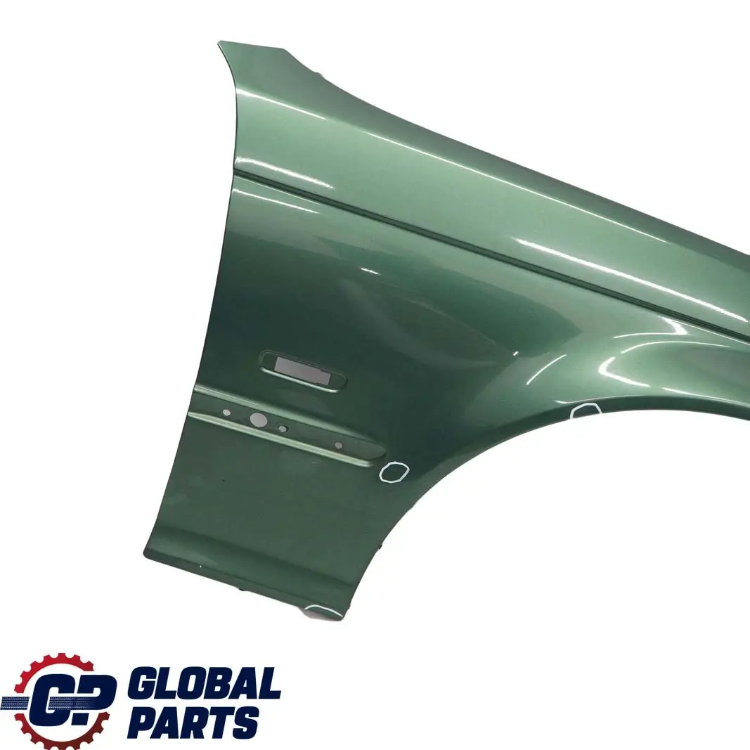 BMW 3 E46 Front Right O/S Side Panel Fender Wing Meergruen Sea Green - 393