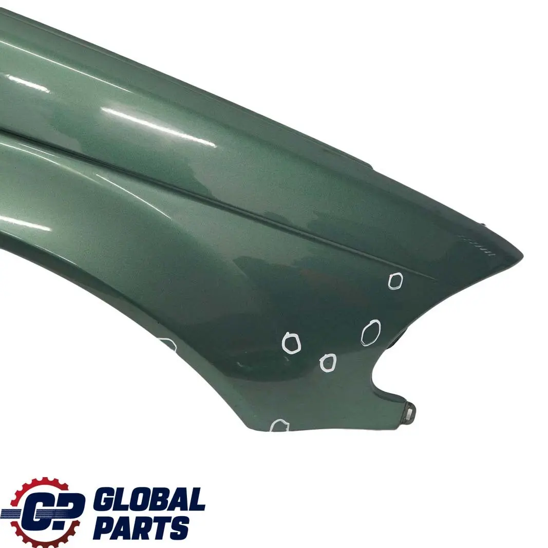 BMW 3 E46 Front Right O/S Side Panel Fender Wing Meergruen Sea Green - 393