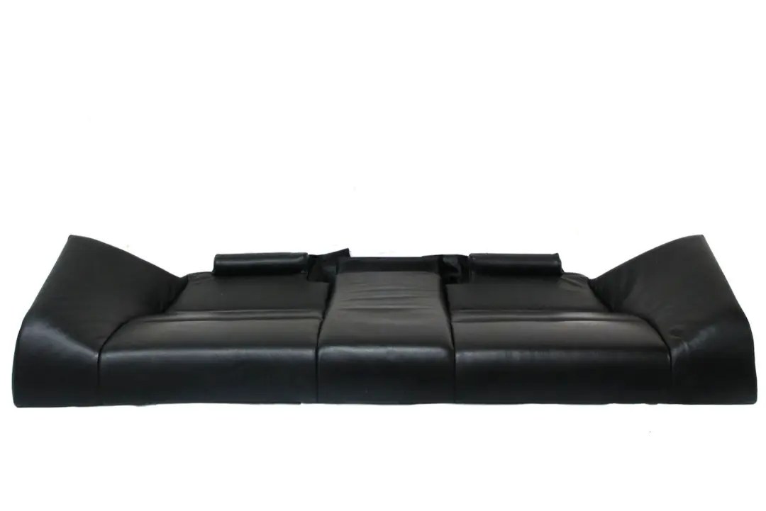 BMW 3 Reihe E46 Rücksitz Hinten Sitz Bank Bezug Leder Montana Schwarz