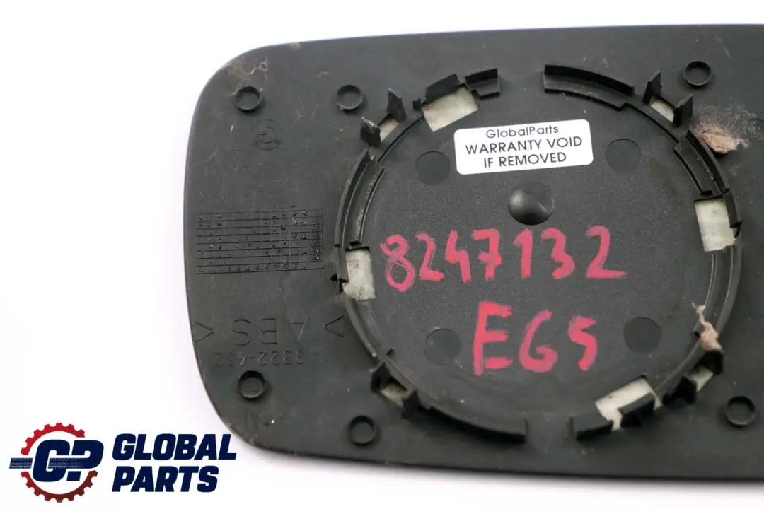 BMW 3 7 Series E46 E65 E66 Right O/S Wing Mirror Glass Heated Blue 8247132