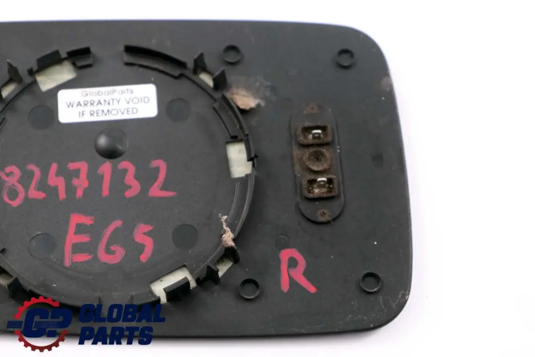 BMW 3 7 Series E46 E65 E66 Right O/S Wing Mirror Glass Heated Blue 8247132