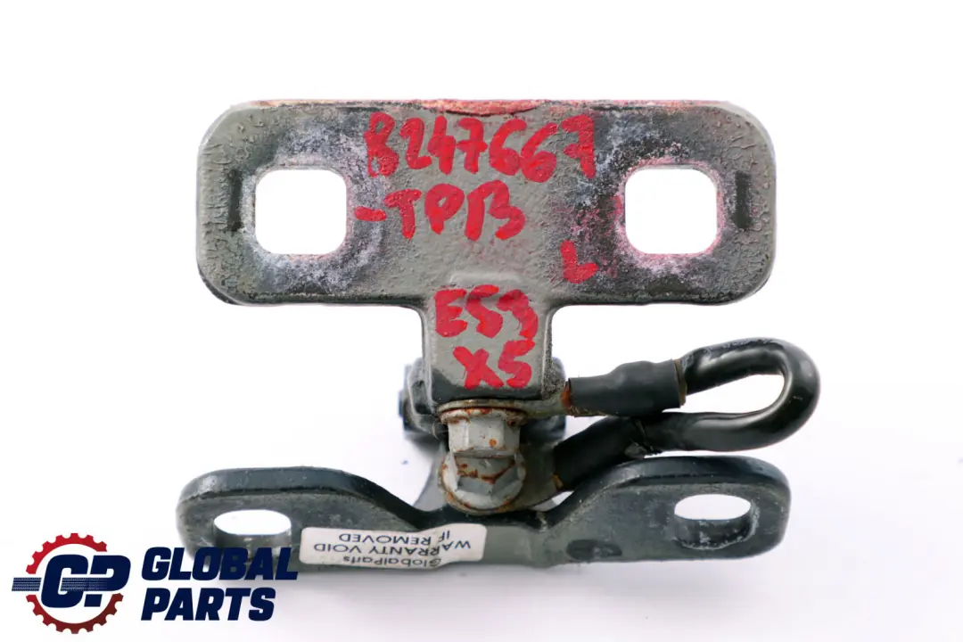 BMW X5 Series E53 Boot Trunk Lid Left Upper Hinge N/S Topasblau Topaz Blue 364